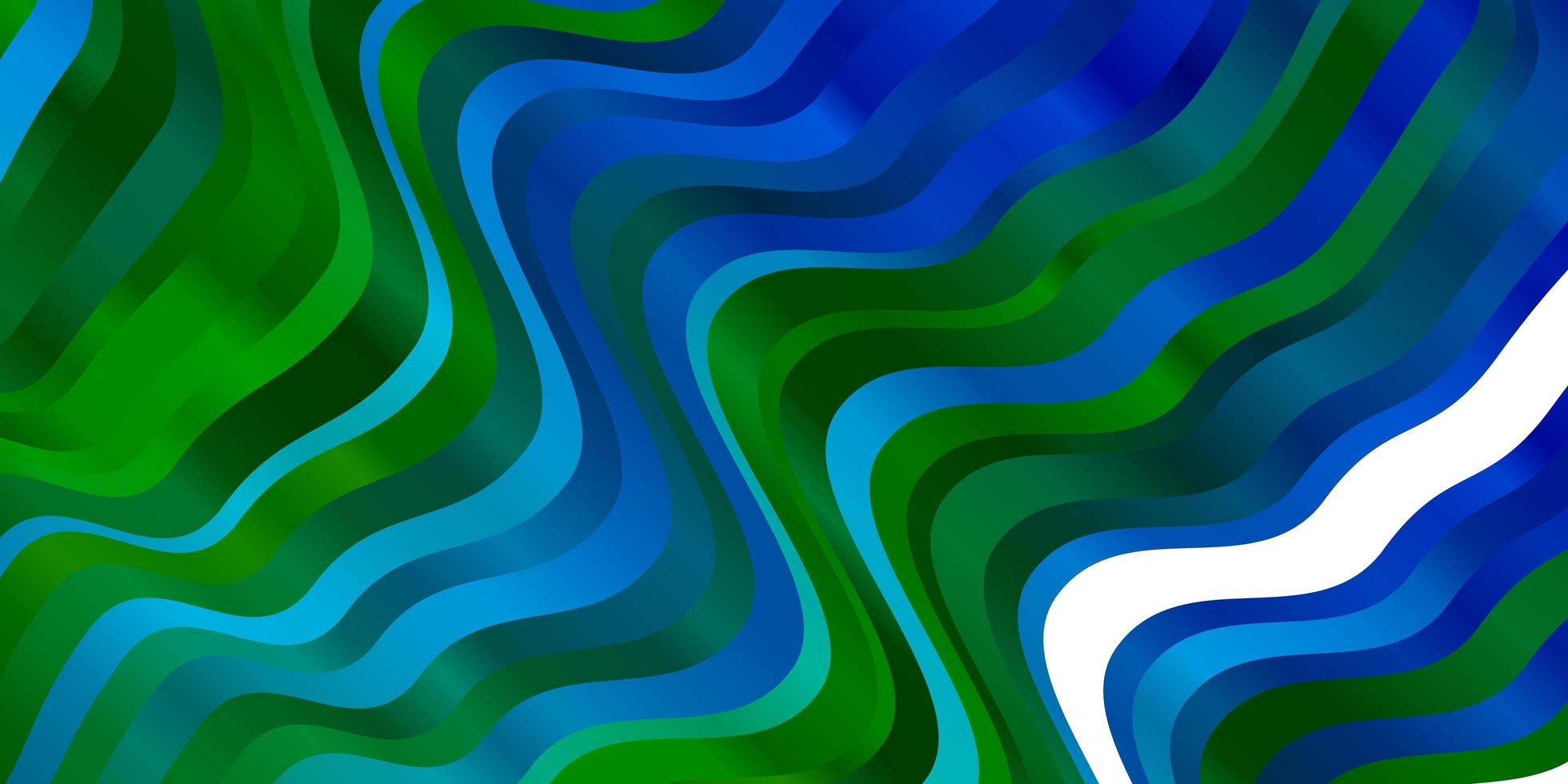 lichtblauwe, groene vectorachtergrond met cirkelboog. vector