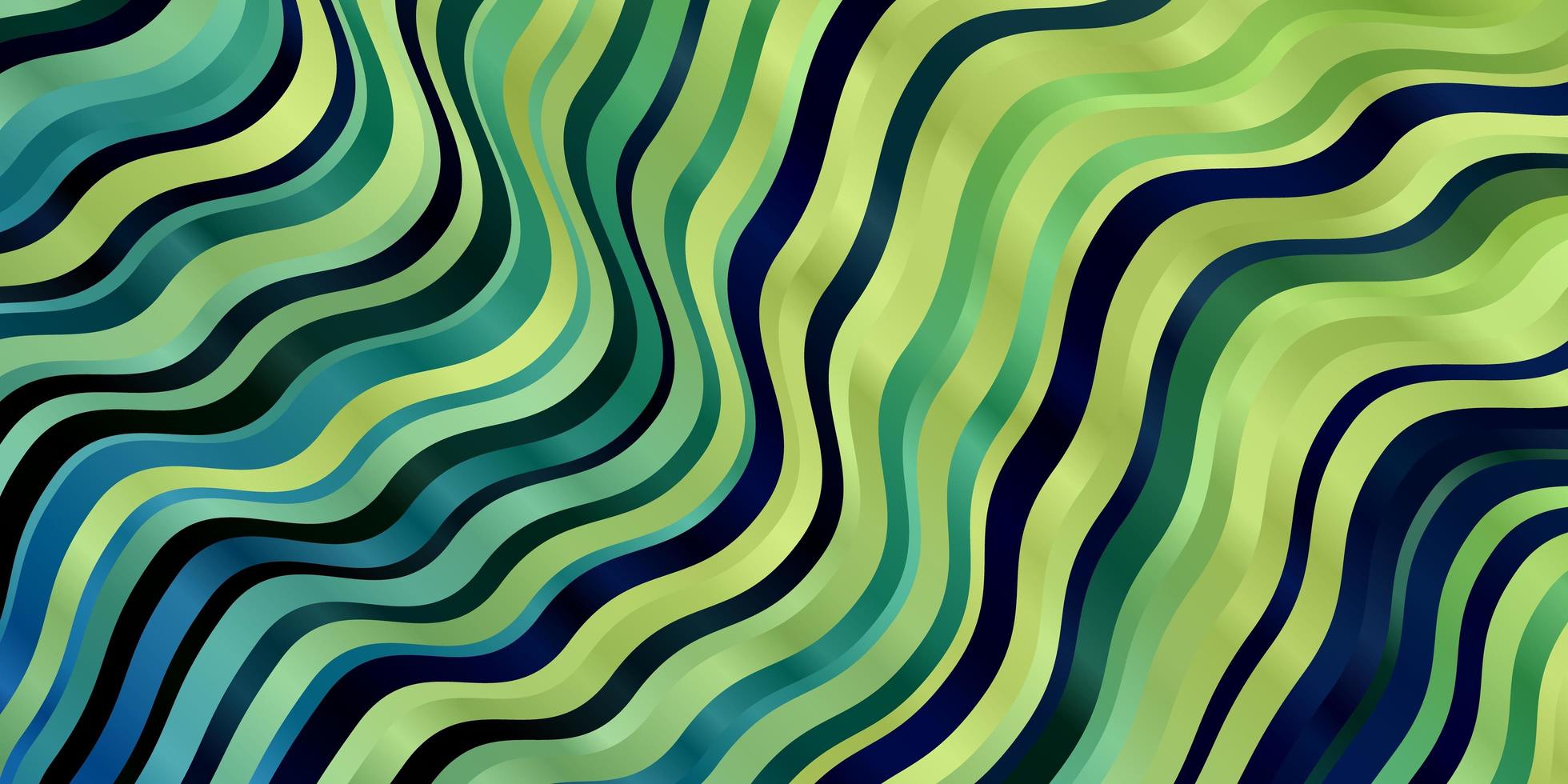 lichtblauwe, groene vectorachtergrond met bogen. vector