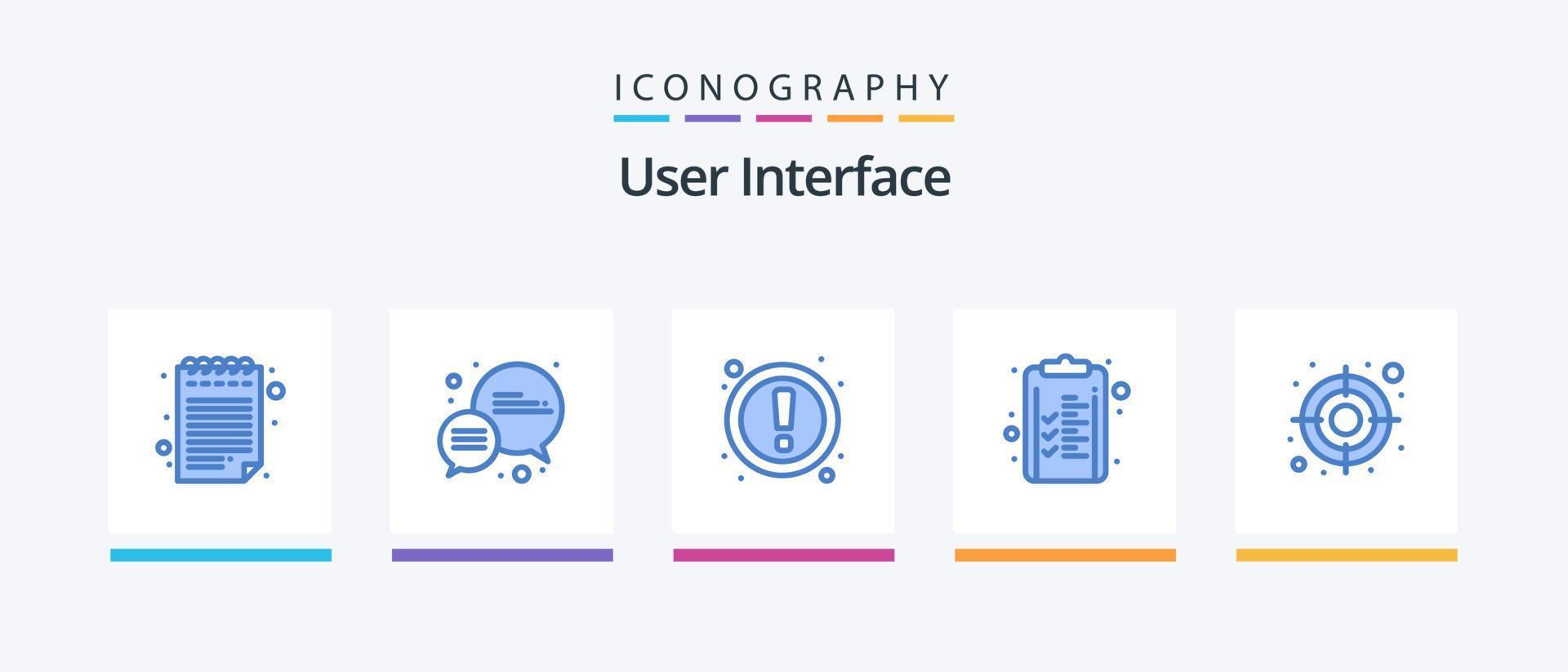 gebruiker koppel blauw 5 icoon pak inclusief . gebruiker. gebruiker. doelwit. financiën. creatief pictogrammen ontwerp vector