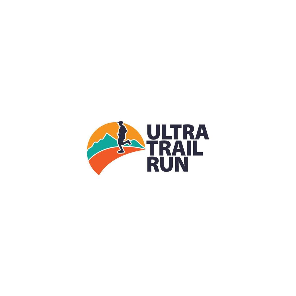 ultra spoor rennen logo vector