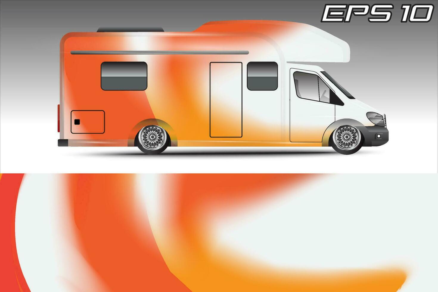 kleurstelling achtergrond ontwerpen voor camper auto wraps en meer vector