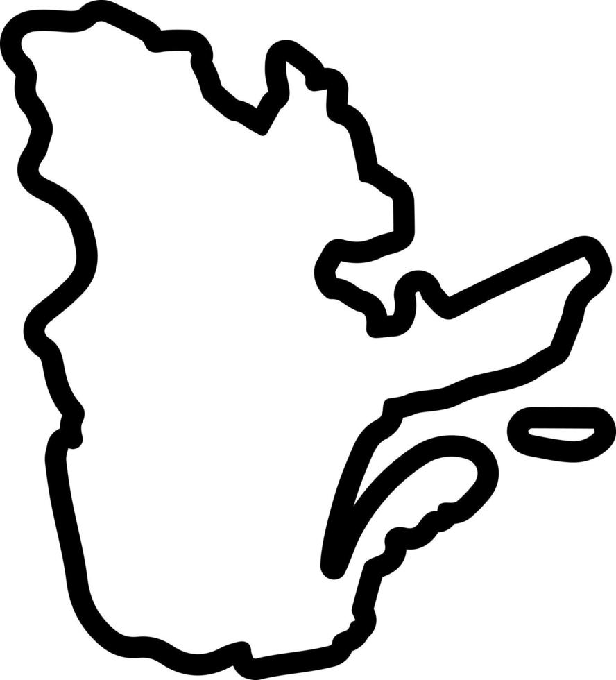 lijn icoon voor Quebec vector