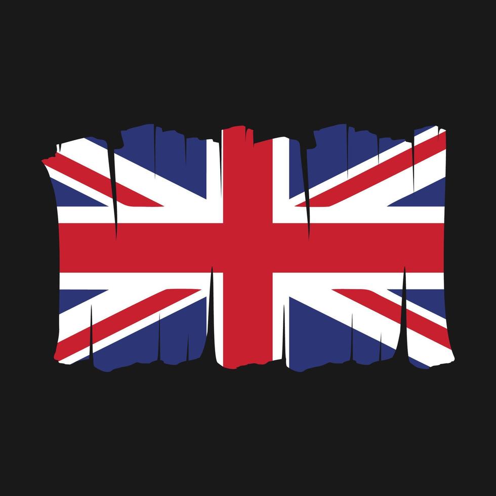 uk vlag borstel vector