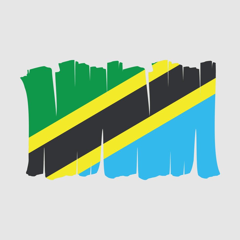 vlagborstel van Tanzania vector