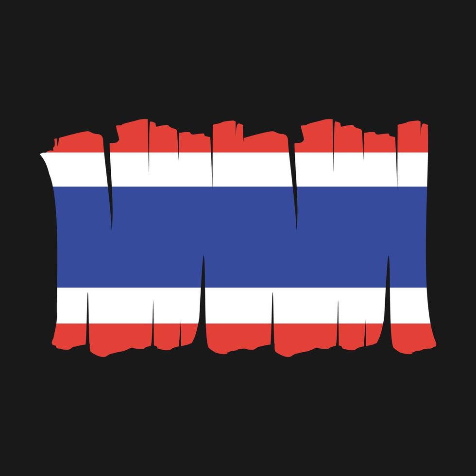 vlagborstel van thailand vector