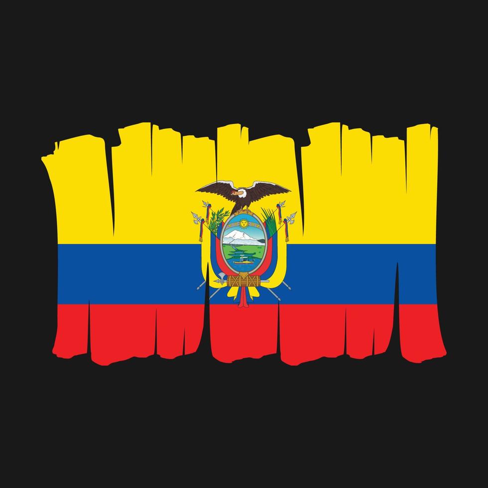 ecuador vlag borstel vector