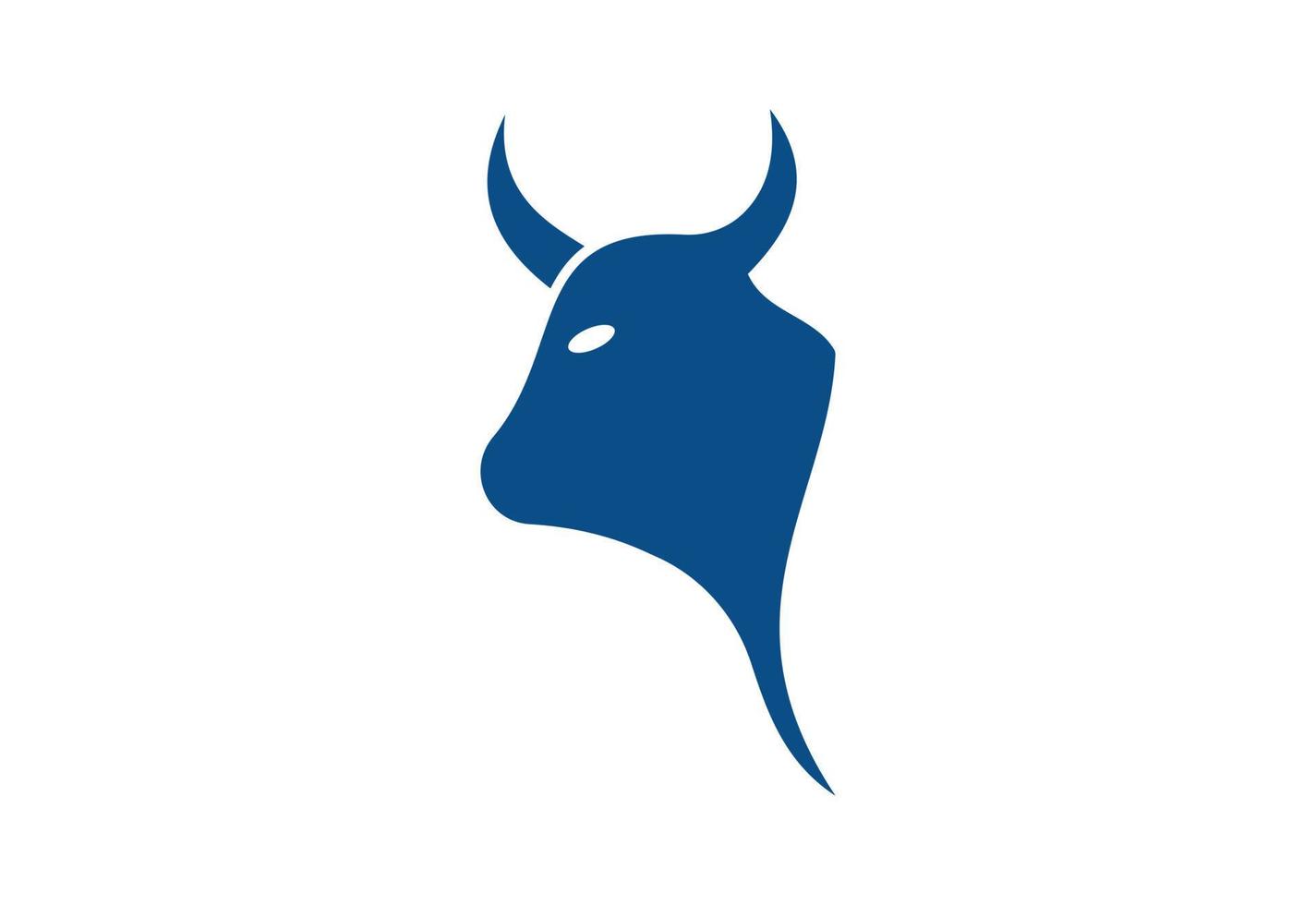 creatief koe hoofd logo ontwerp, vector ontwerp sjabloon