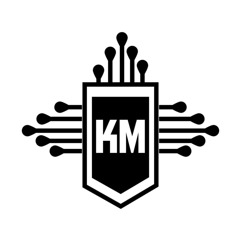 km brief logo ontwerp.km creatief eerste km brief logo ontwerp . km creatief initialen brief logo concept. km brief ontwerp. vector