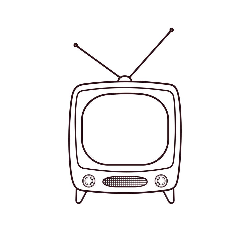 illustratie vector grafisch van televisie