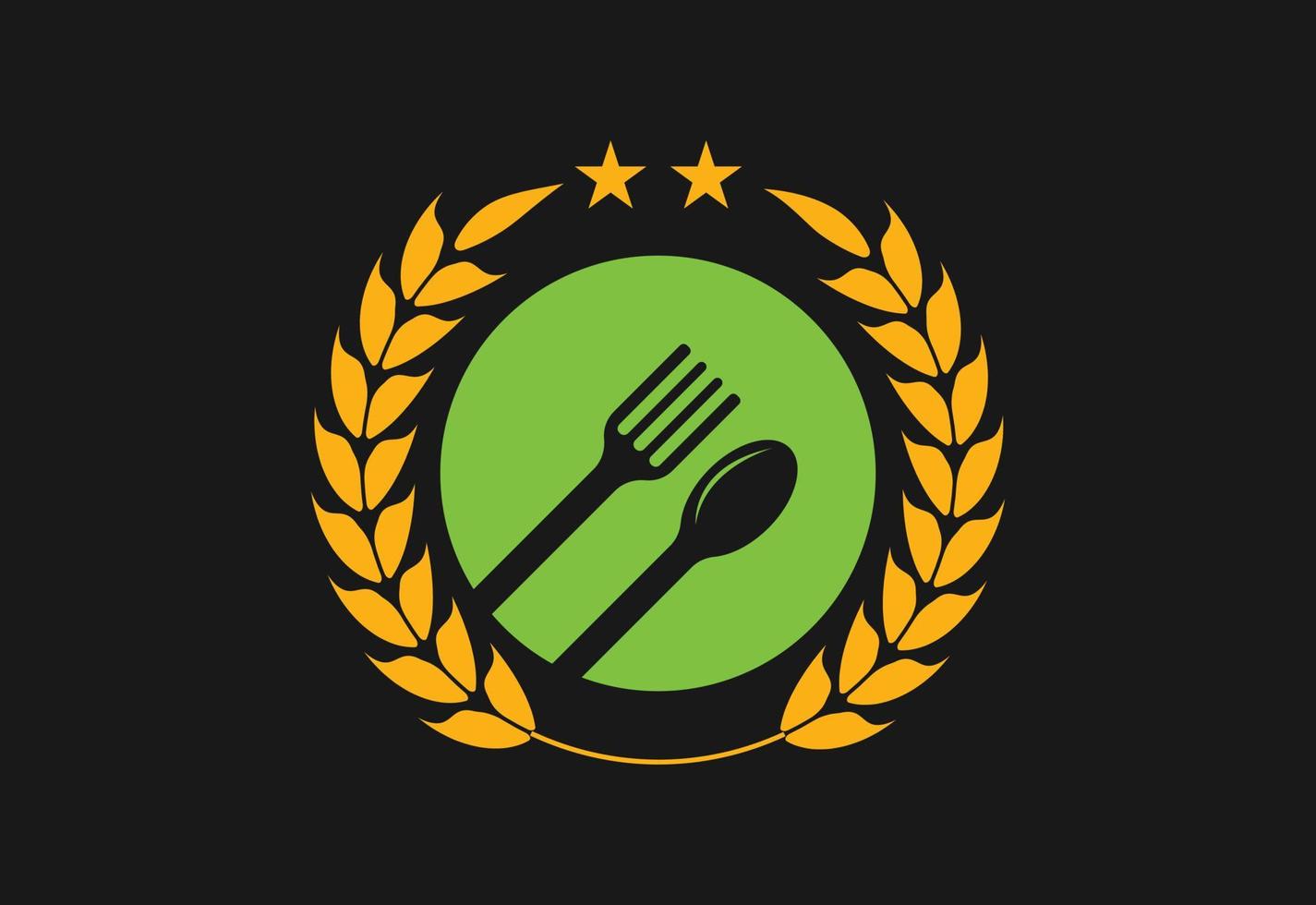 bio voedsel logo ontwerp, vector ontwerp sjabloon