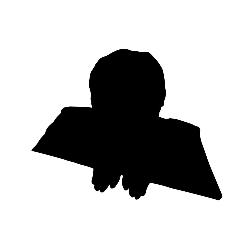 vector silhouetten van Dames. vrouw portret vorm geven aan. zwart kleur Aan geïsoleerd wit achtergrond. grafisch illustratie.