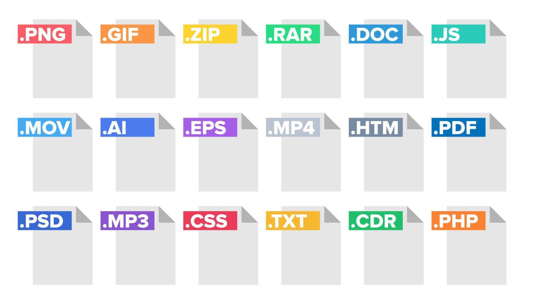 formaat het dossier vector. document pictogram het dossier formaten symbool. modern pictogram. vlak geïsoleerd illustratie vector