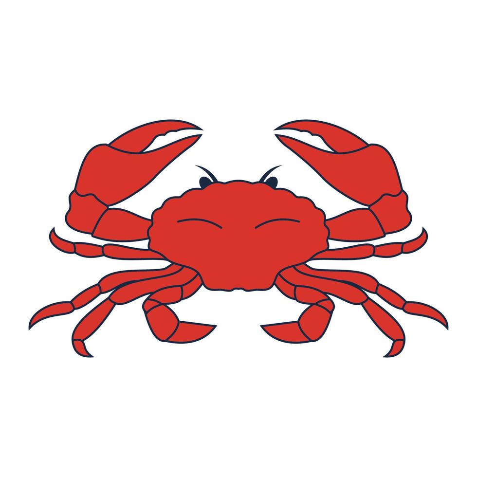 krab vector illustratie ontwerp icoon