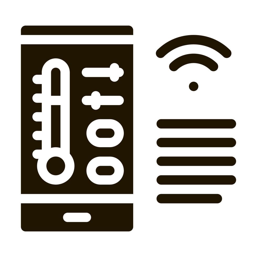 weer controleren w-fi icoon vector glyph illustratie