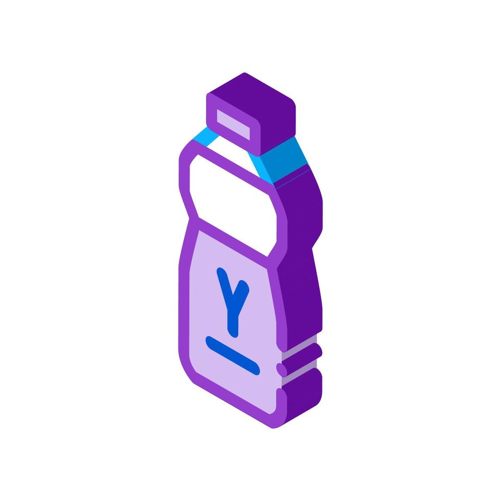 fles van drinken yoghurt isometrische icoon vector illustratie