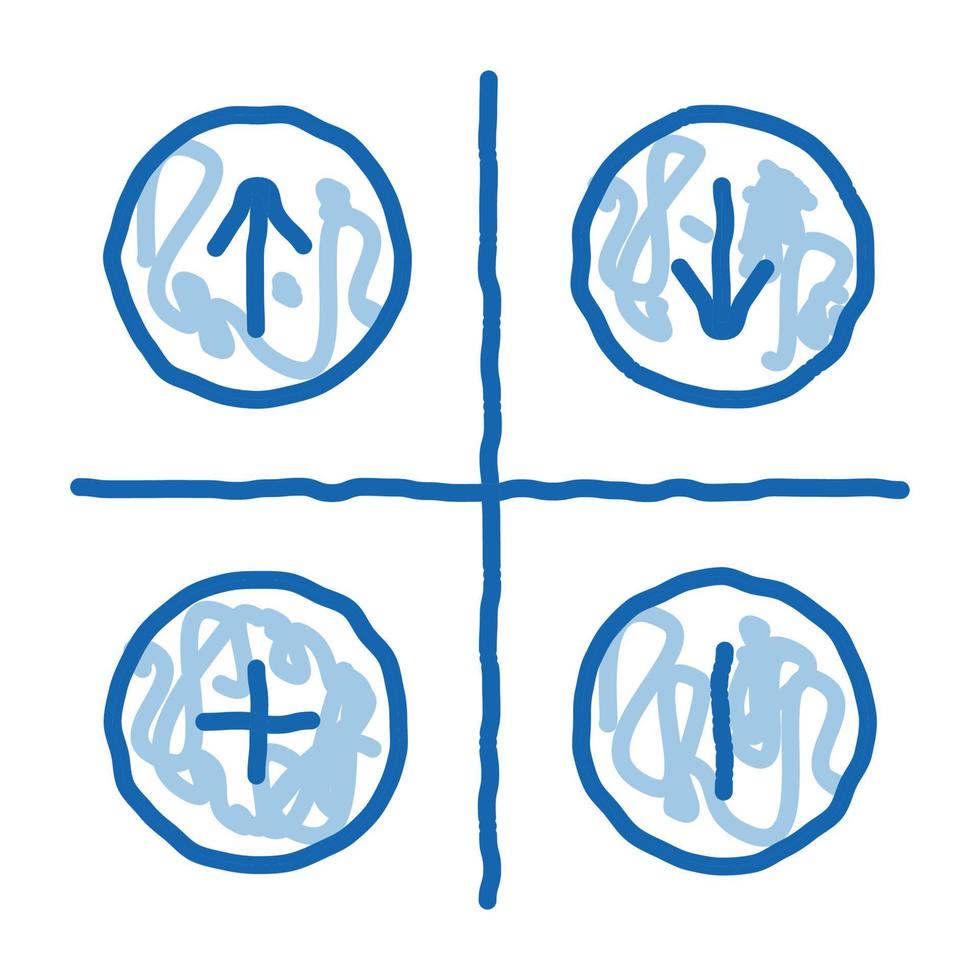 swot analyse tekening icoon hand- getrokken illustratie vector