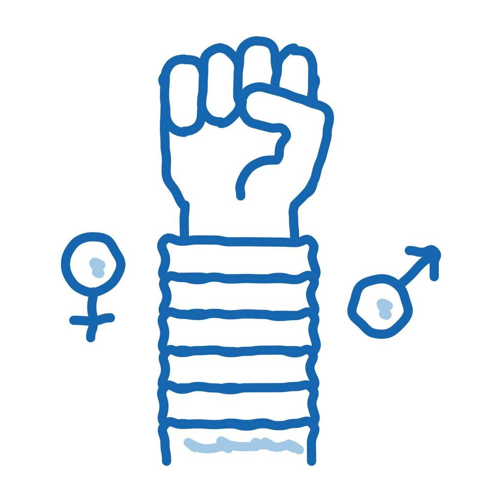 lgbt menselijk hand- gebaar tekening icoon hand- getrokken illustratie vector