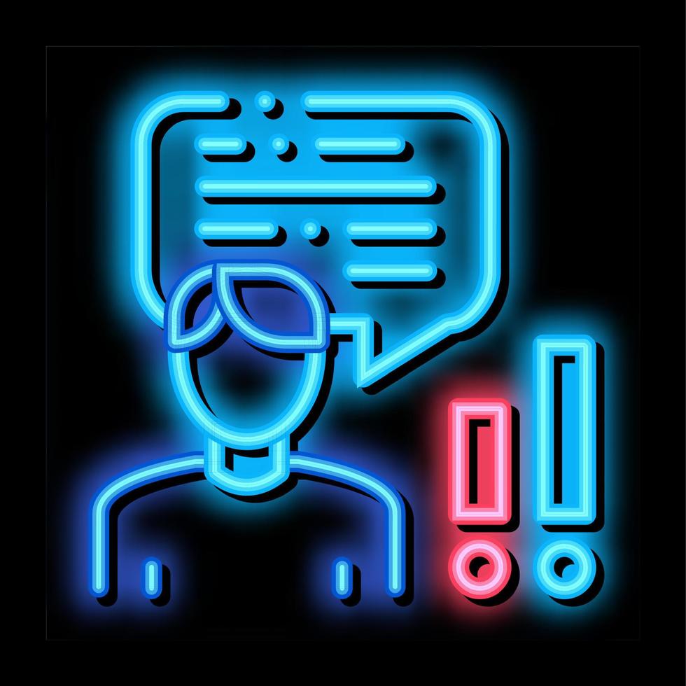 spreker neon gloed icoon illustratie vector