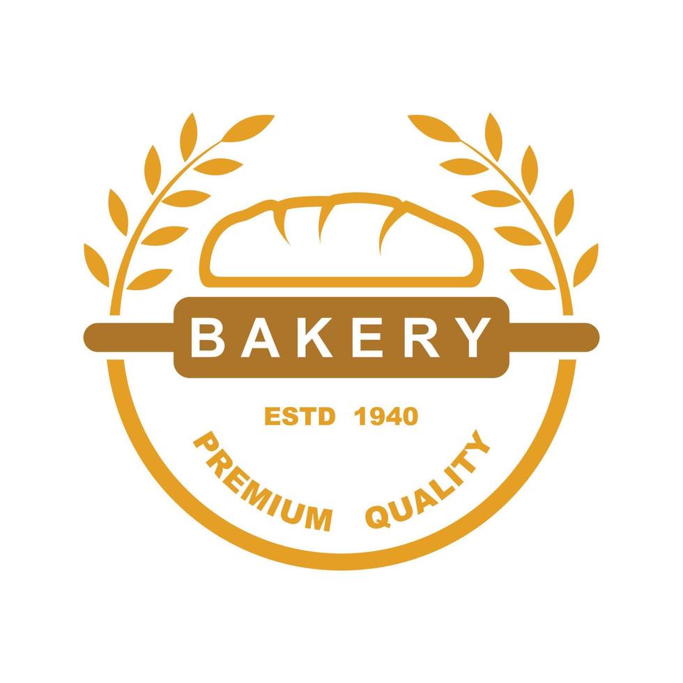 bakkerij logo sjabloon vector illustratie