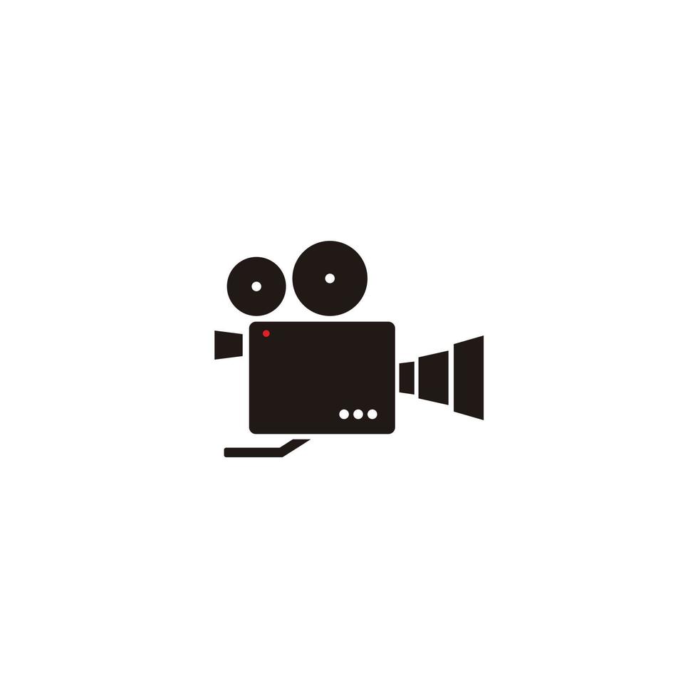 video camera wijnoogst filmmaker icoon logo ontwerp vector