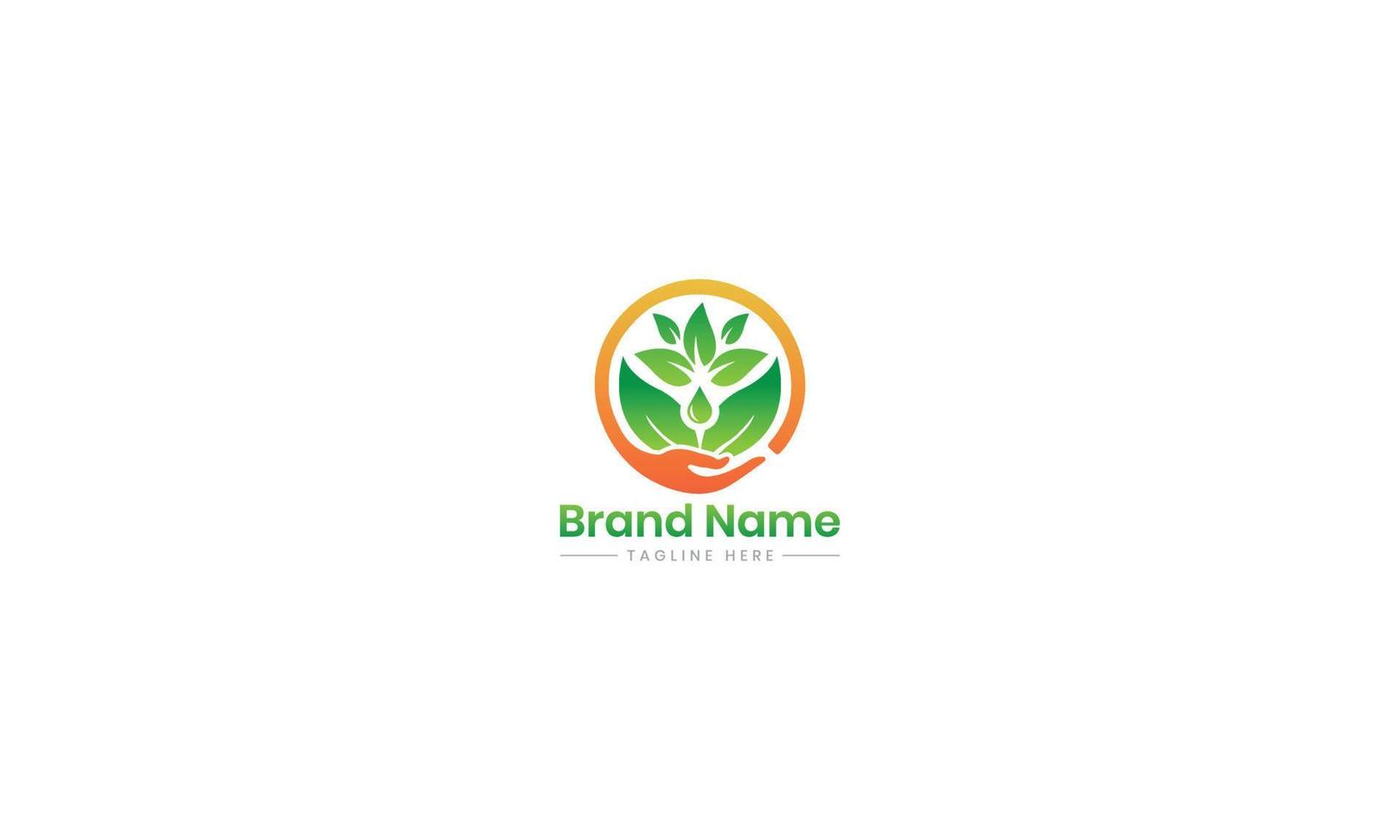 natuur hand- olie logo ontwerp, merk identiteit logos vector, modern logo, logo ontwerpen vector