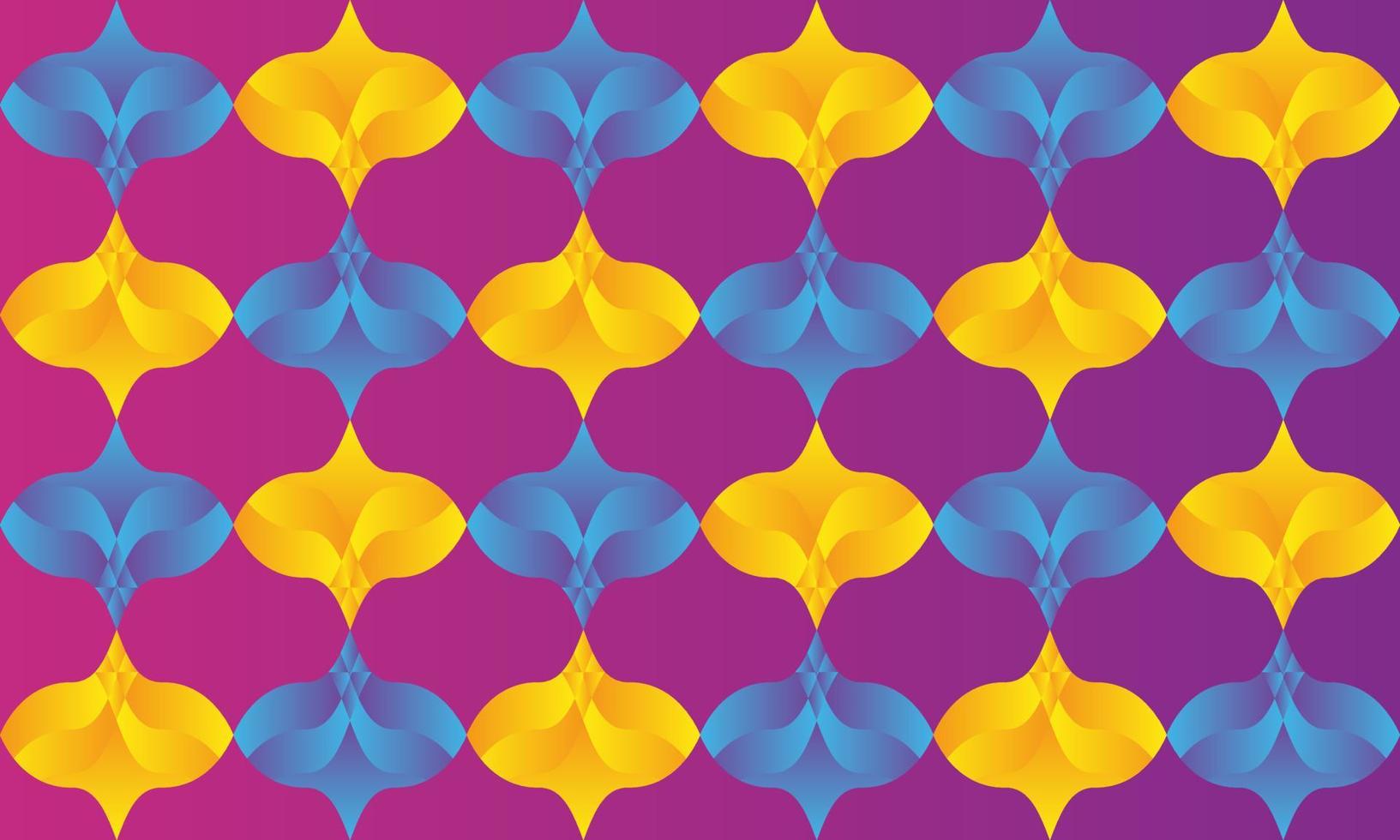 achtergrond met blauw en geel vormen. abstract meetkundig naadloos patroon. eps 10 vector