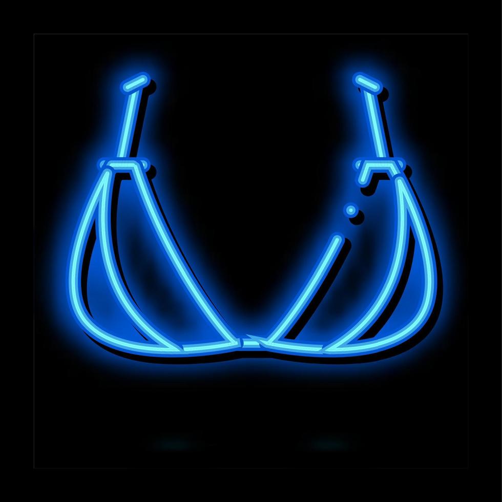 driehoek brasserie neon gloed icoon illustratie vector