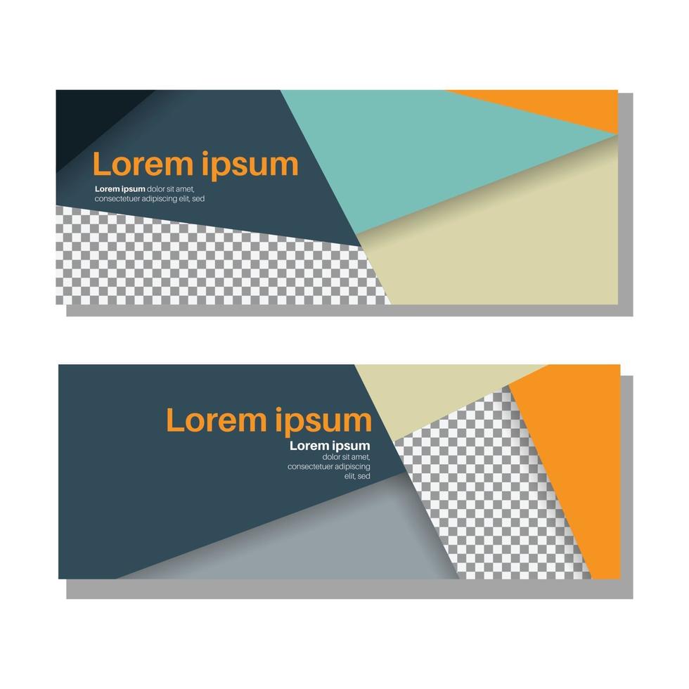 vector abstracte koptekst en banner achtergrond. zakelijke web ontwerpsjabloon. kan gebruiken voor bestemmingspagina, omslag, flyer, sociale media en enz