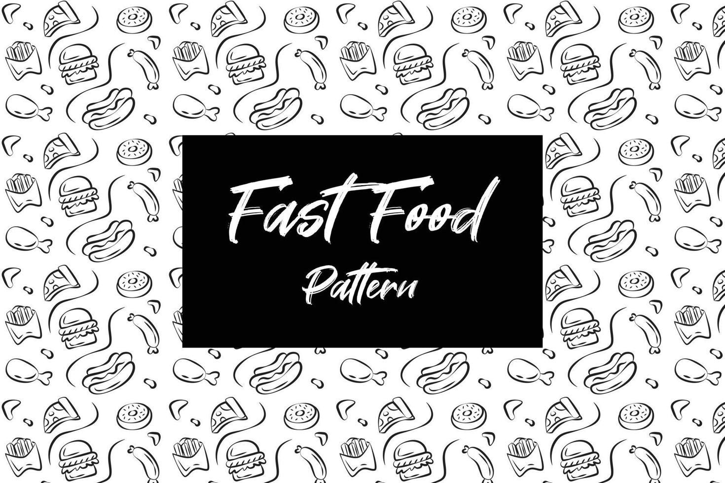 fastfood patroon vector