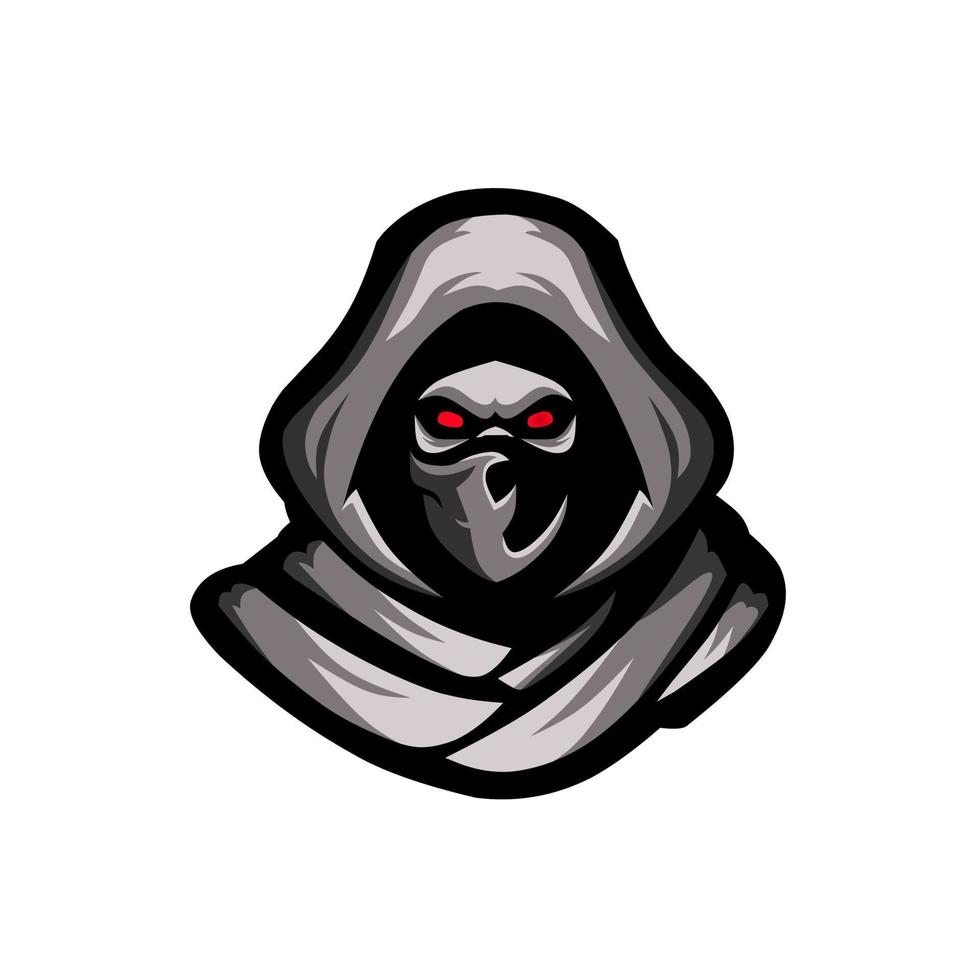 illustratie vector grafisch van Sluipmoordenaar logo, perfect voor logo, icoon, en mascotte