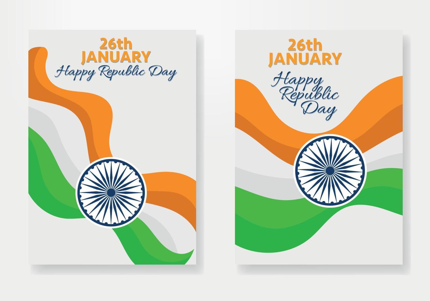 vector illustratie van 26e van januari, republiek dag viering van Indië. Indië poster ontwerp. sjabloon van gelukkig republiek dag Indië affiches.