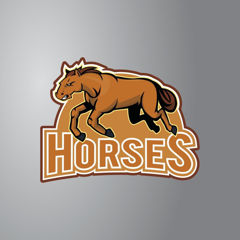 paard illustratie ontwerp insigne vector