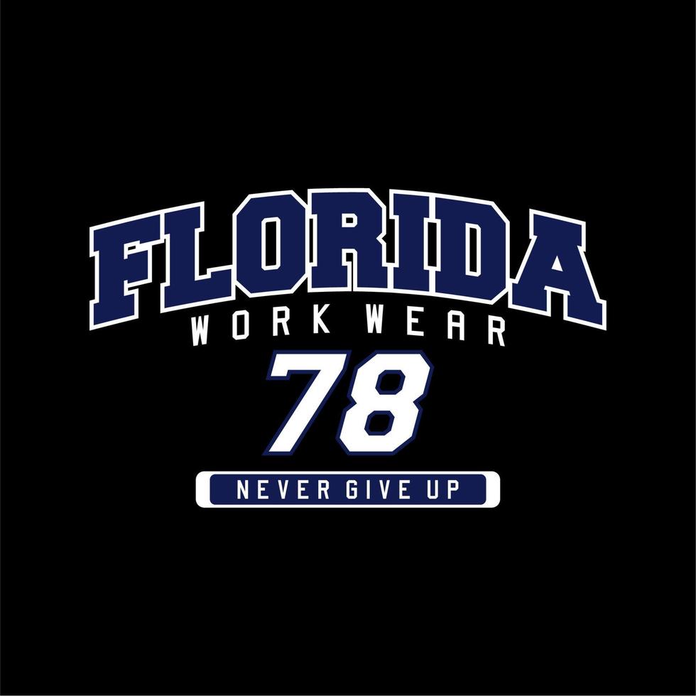 Florida vector typografie voor t-shirt varsity kleding. perfect voor gemakkelijk t-shirt ontwerp gedrukt