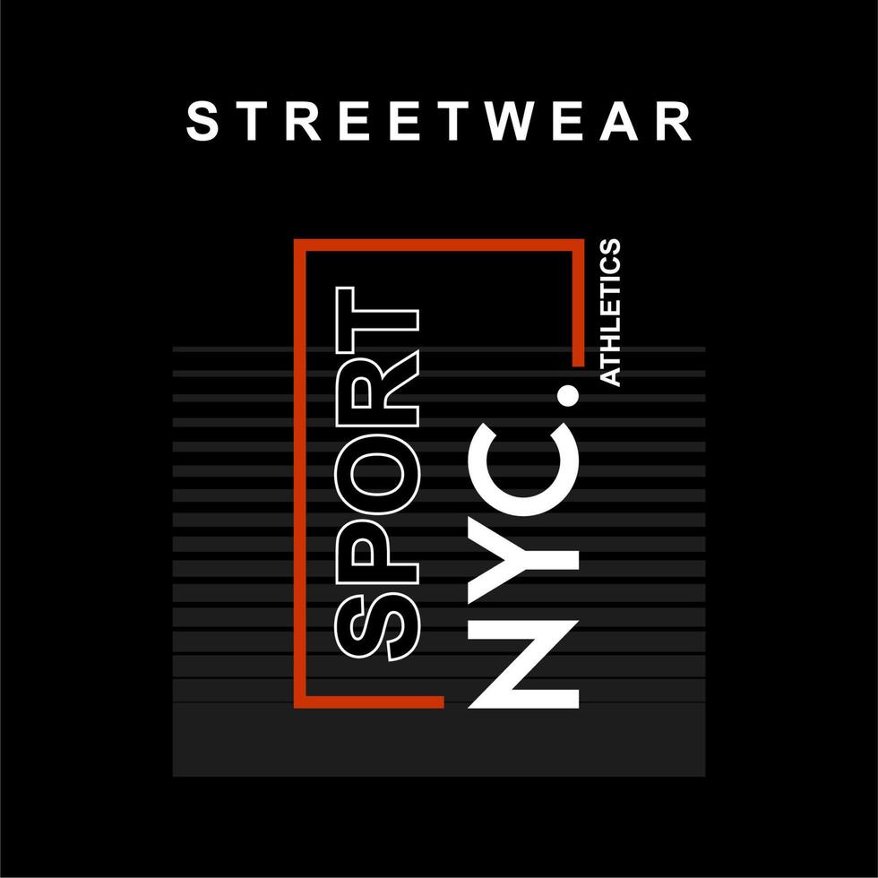 straat slijtage nyc sport vector typografie voor t-shirt. perfect voor gemakkelijk stijl