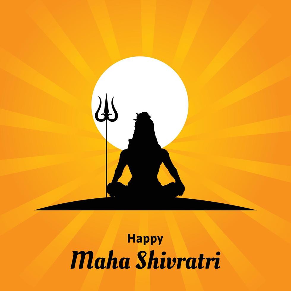 gelukkig maha shivratri Indisch Hindoe festival viering vector illustraties