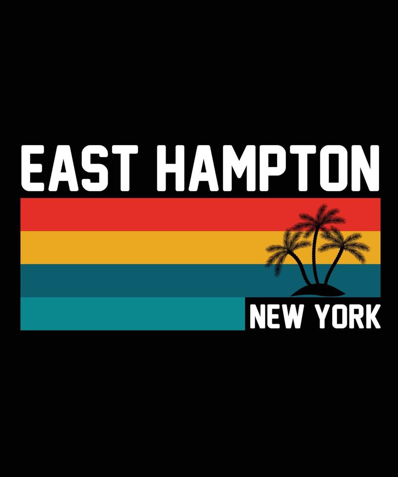 oosten- Hampton strand t-shirts vector