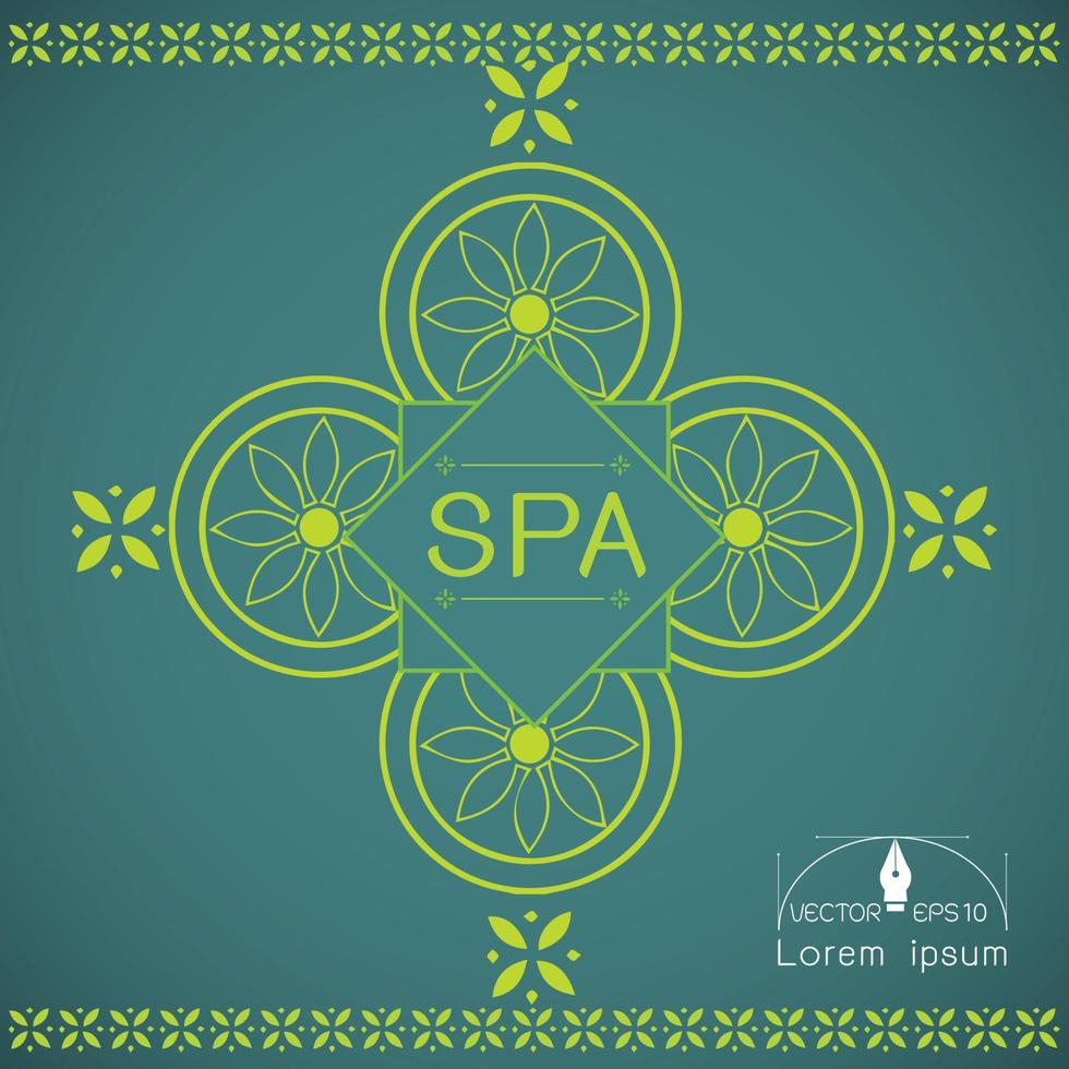 spa en schoonheid vector illustratie