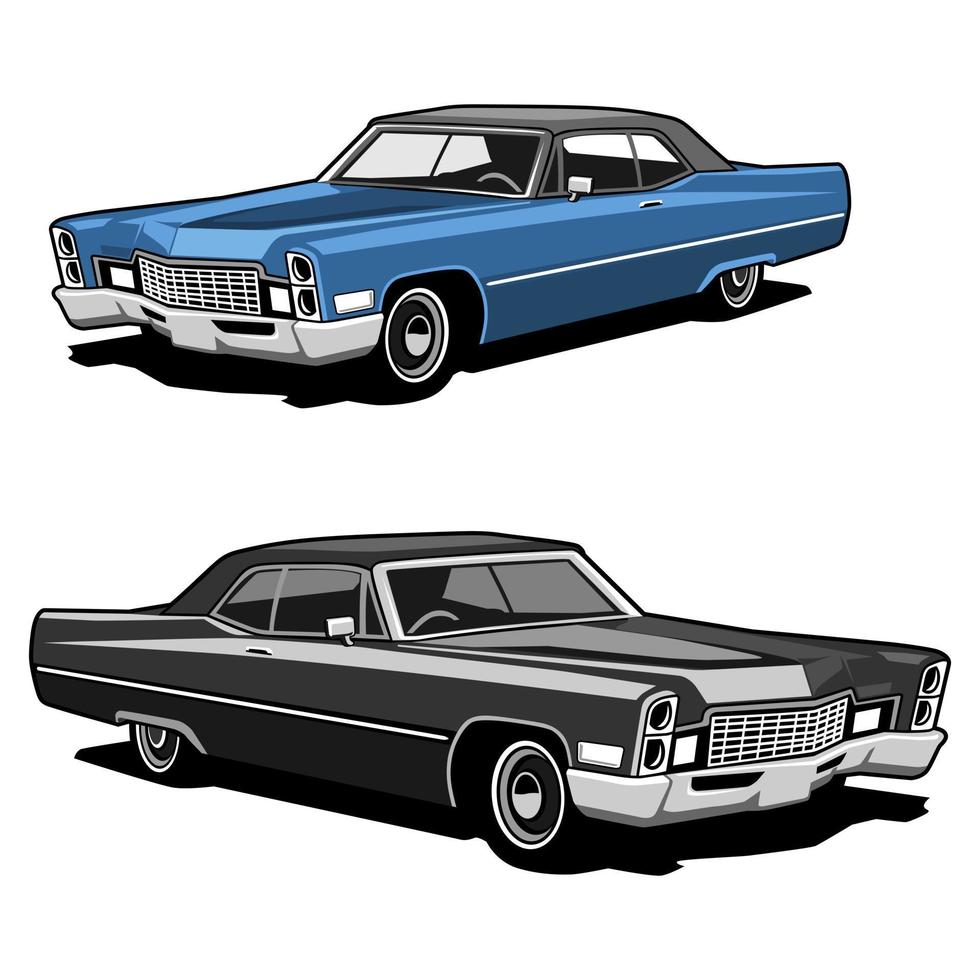 klassiek auto retro wijnoogst illustratie ontwerp vector