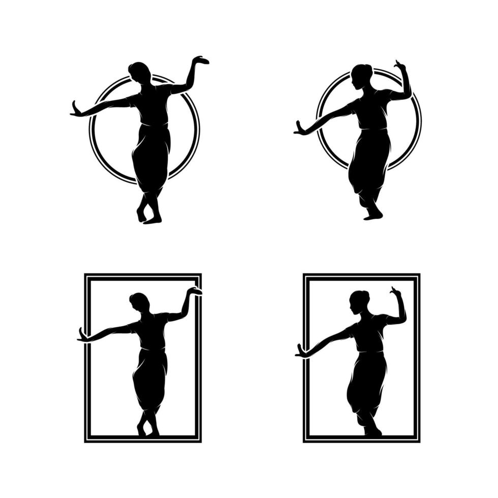 verzameling van dansen logo ontwerp sjabloon vector