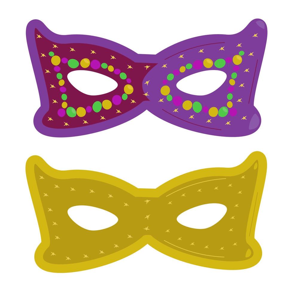 reeks van maskers voor de ontwerp van de mardi gras partij in vector