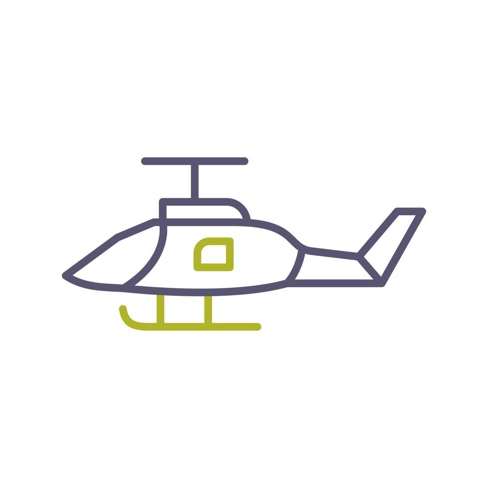 leger helikopter vector icoon