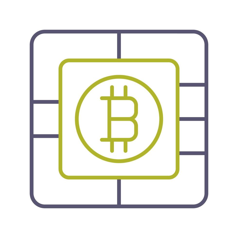 bitcoin spaander vector icoon