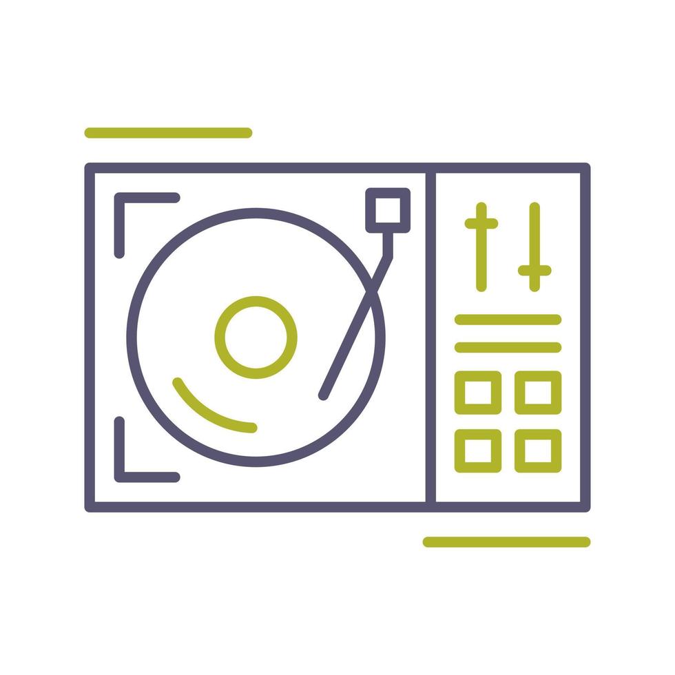 draaitafel vector pictogram