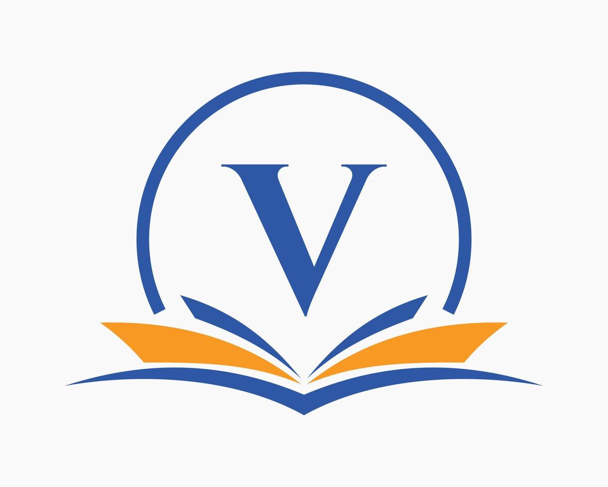 brief v onderwijs logo boek concept. opleiding carrière teken, Universiteit, academie diploma uitreiking logo sjabloon ontwerp vector