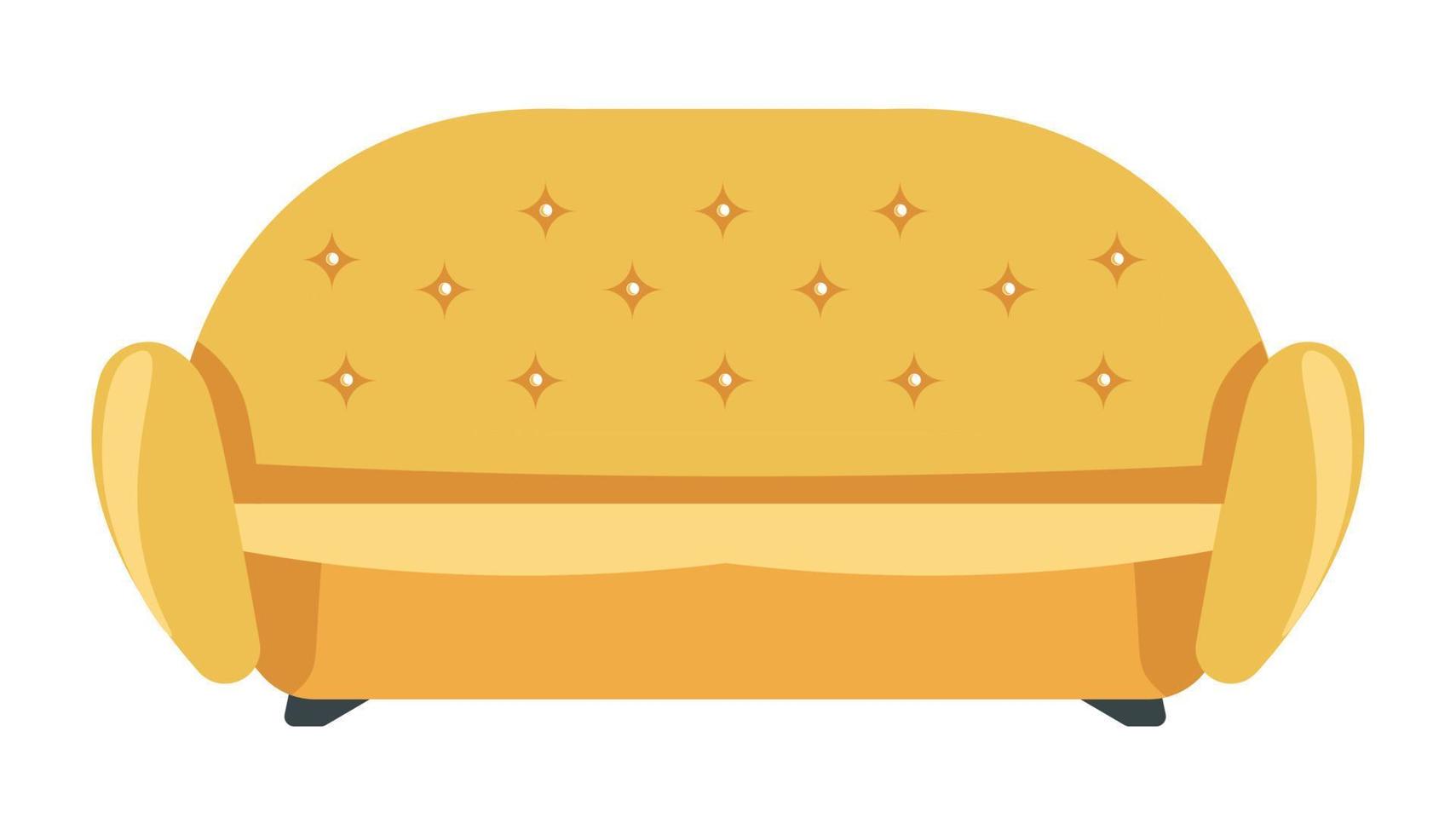 modern sofa van afgeronde vorm geven aan, meubilair voor huis vector
