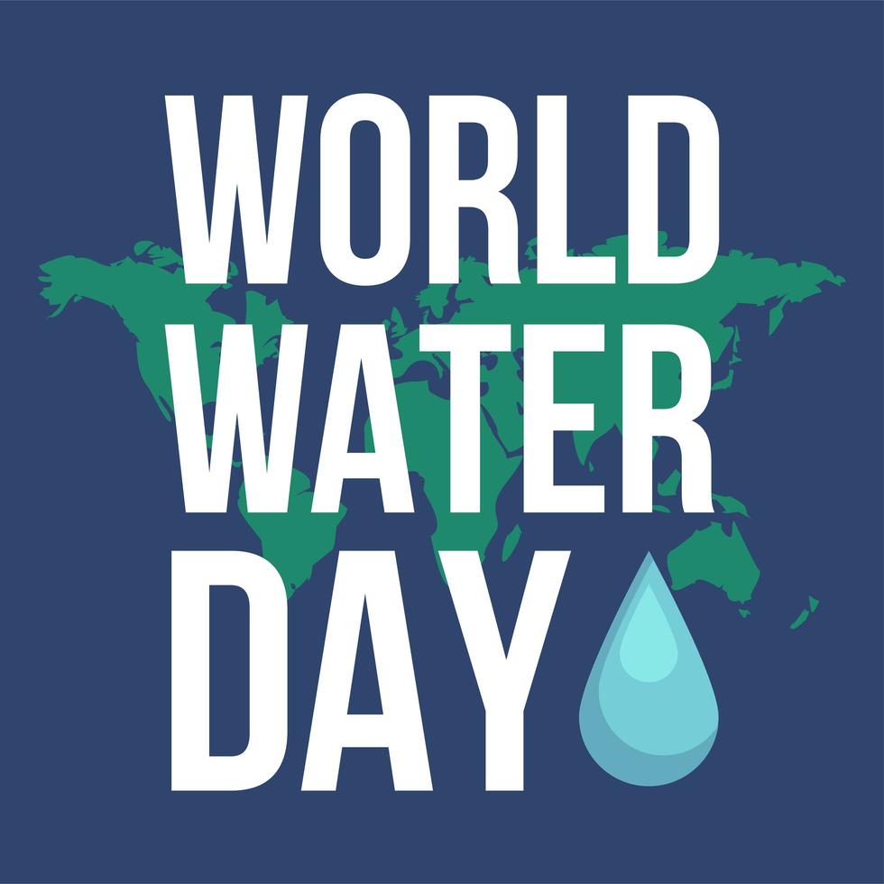 wereld Water Dag vector
