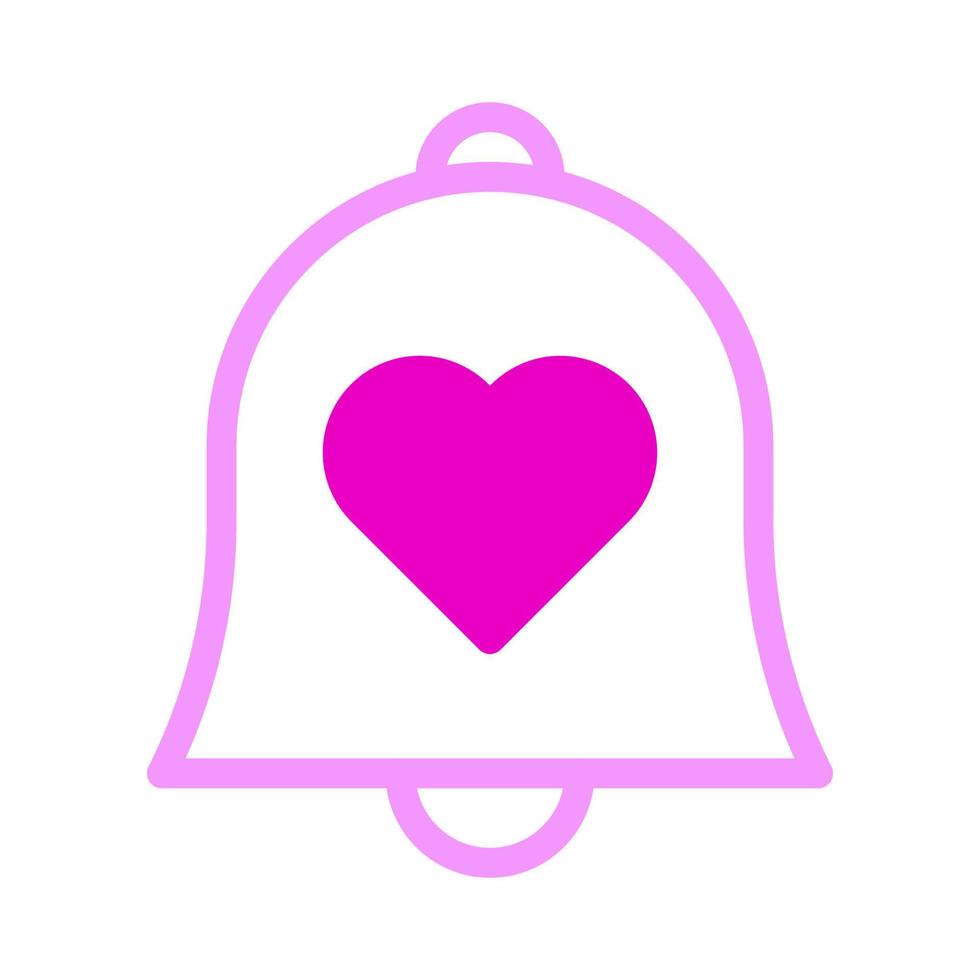 klok icoon duotoon roze stijl Valentijn illustratie vector element en symbool perfect.