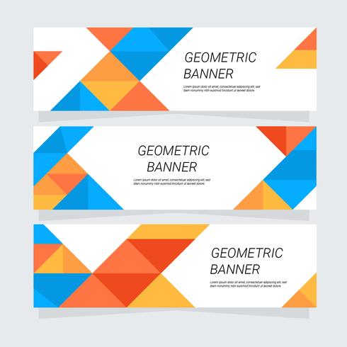 Geometrische banner vector