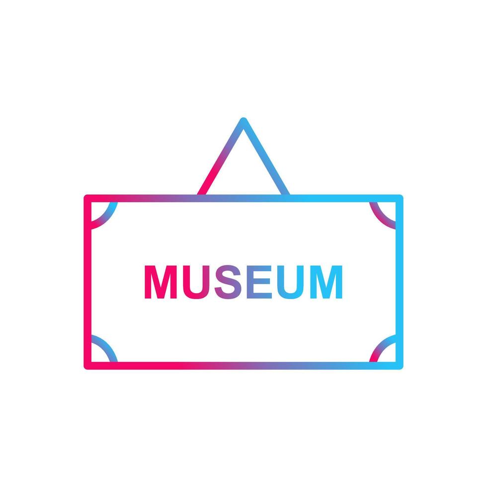 museum label vector icoon