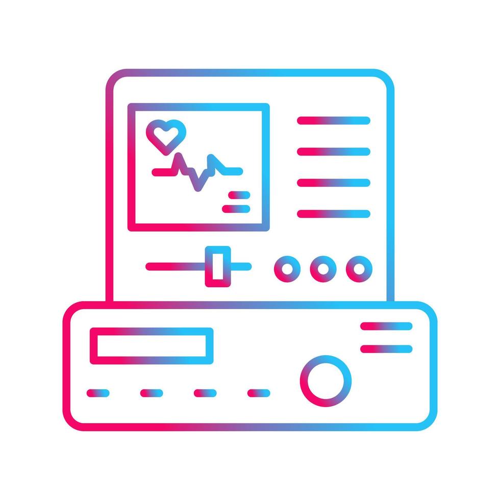 elektrocardiogram vector icoon